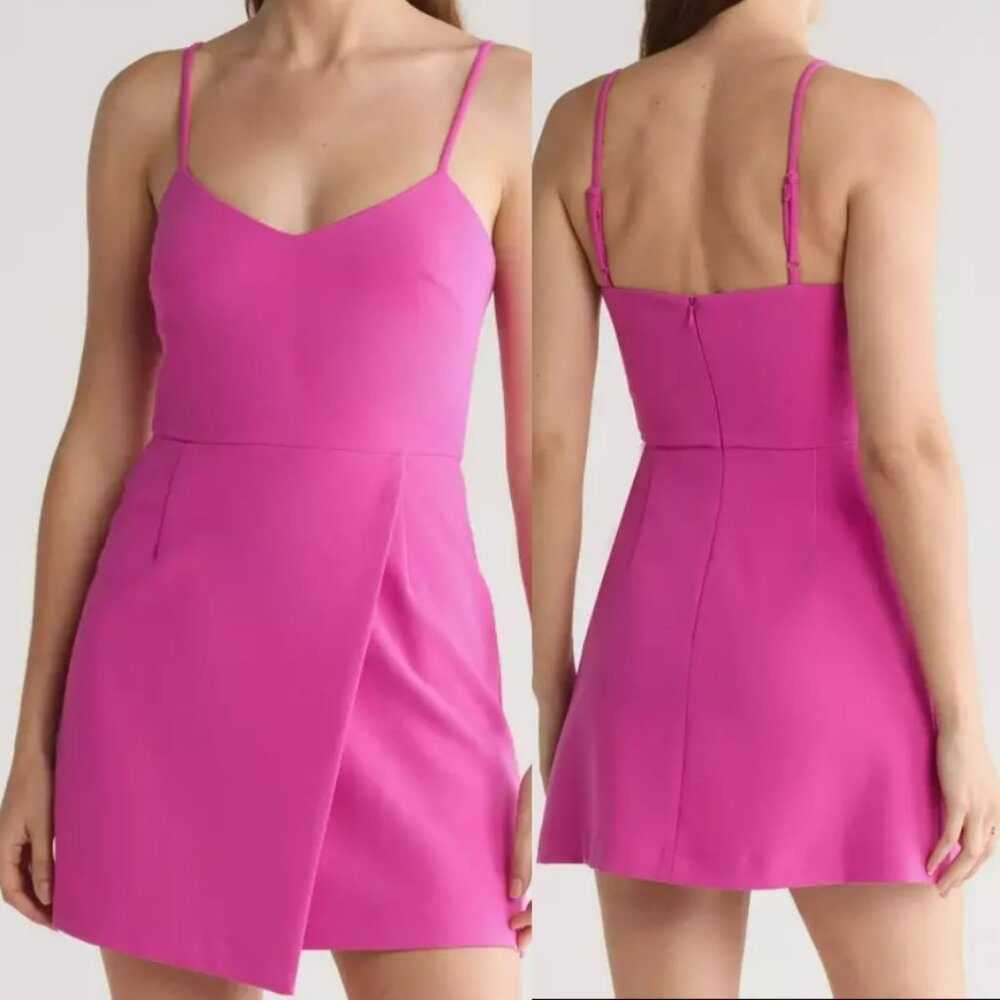 Nwt French Connection Pink Mini Dress Size 6 Women Whisper Envelope Skirt